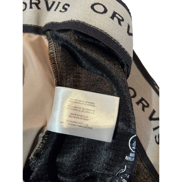 Orvis Men's Flat Front Nylon Canvas Pants Khaki Tan Size 40x34 (Note Flaw) - Picture 12 of 16